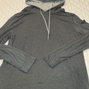 Michael Kors Men's Modal Pullover Hoodie Solid Gray Size Large Casual Soft Feel